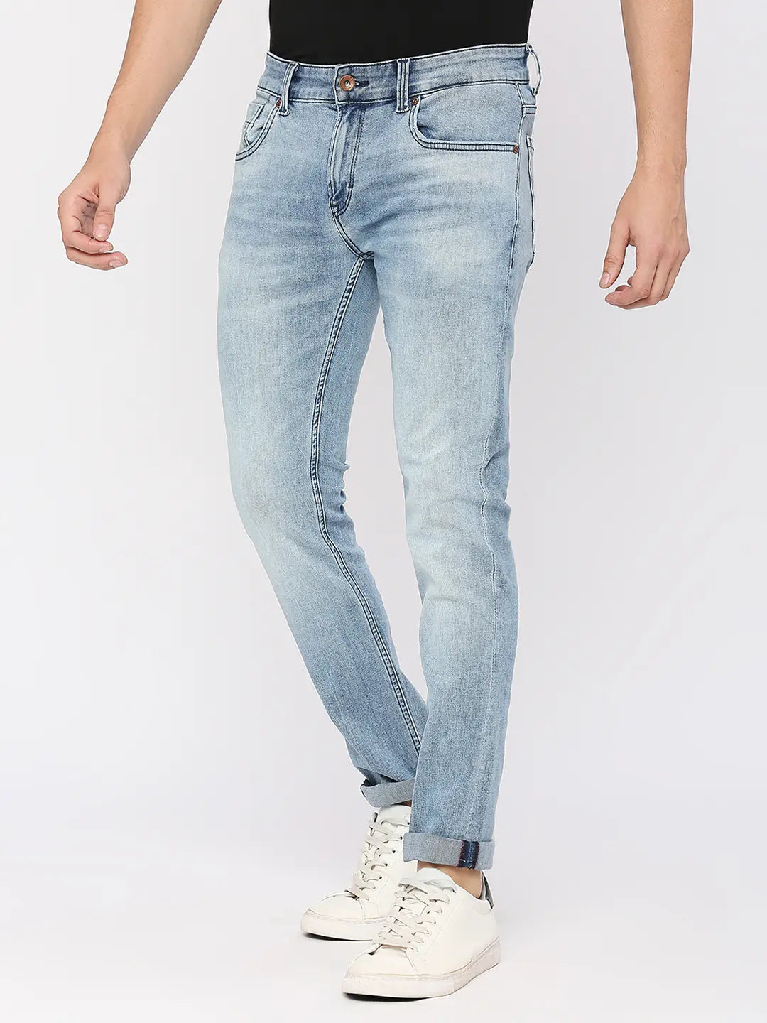 Buy Louis Philippe Jeans Men Blue Super Slim Fit Low Rise Light Fade  Stretchable Jeans - Jeans for Men 19068774 | Myntra